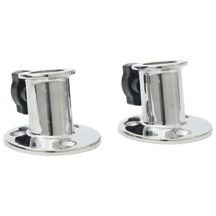 Baza rotundă tub barcă Bimini, 26 mm, 2 buc.,-oțel inoxidabil - WALTI WALTI