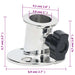 Baza rotundă tub barcă Bimini, 26 mm, 2 buc.,-oțel inoxidabil - WALTI WALTI