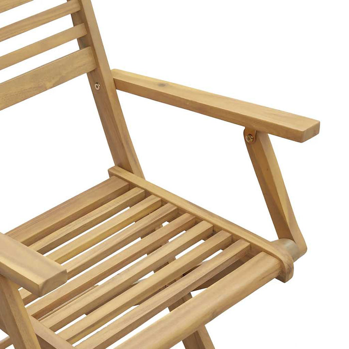 Scaune grădină pliante 6 buc 54,5x61,5x86,5cm lemn masiv acacia - WALTI WALTI