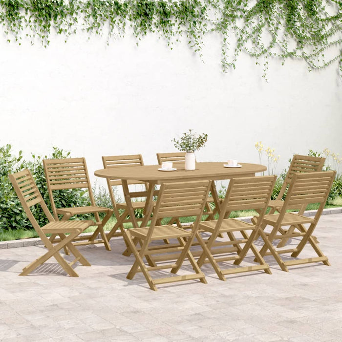 Scaune grădină pliante 8 buc. 48,5x61,5x87 cm lemn masiv acacia - WALTI WALTI