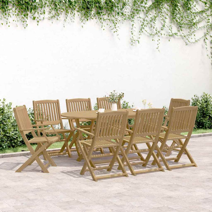 Scaune grădină pliabile 8 buc. 54x61x88 cm lemn masiv acacia WALTI