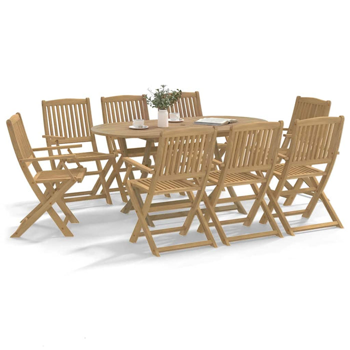 Scaune grădină pliabile 8 buc. 54x61x88 cm lemn masiv acacia WALTI