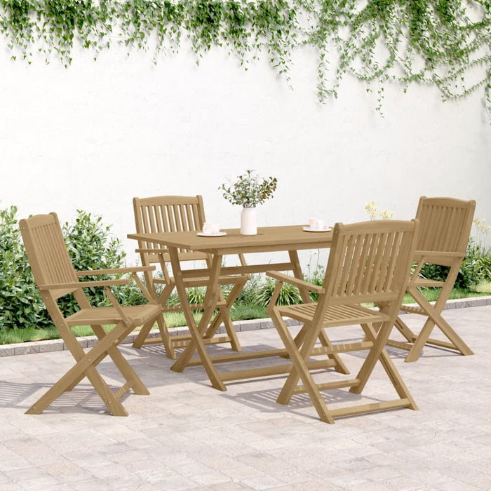 Set mobilier de grădină, 5 piese, lemn masiv de acacia WALTI