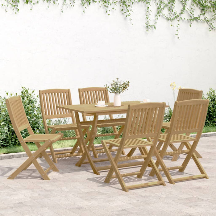 Set mobilier de grădină, 7 piese, lemn masiv de acacia - WALTI WALTI