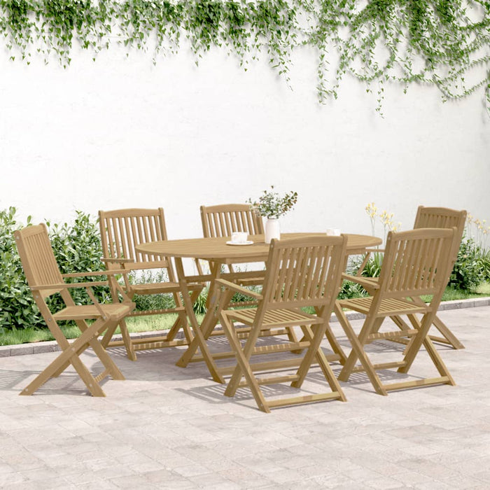 Set mobilier de grădină, 7 piese, lemn masiv de acacia WALTI