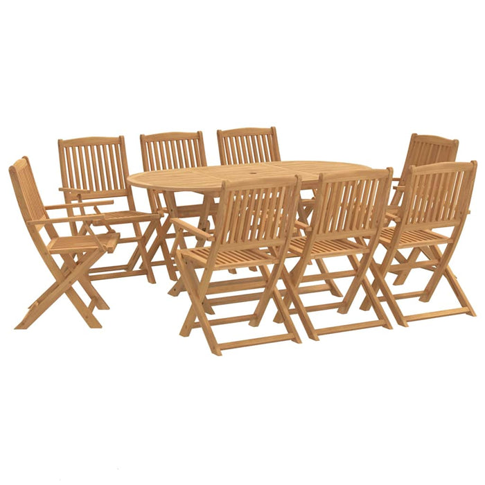 Set mobilier de grădină, 9 piese, lemn masiv de acacia WALTI