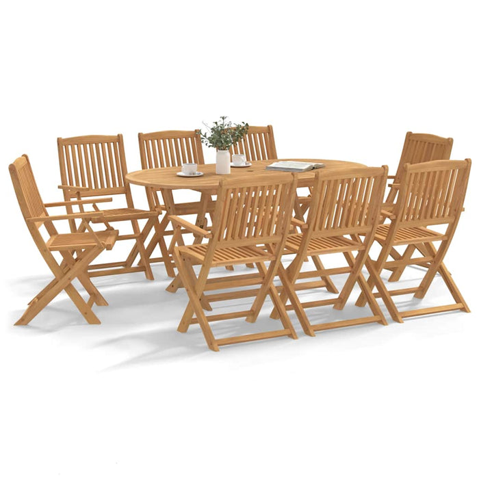 Set mobilier de grădină, 9 piese, lemn masiv de acacia WALTI