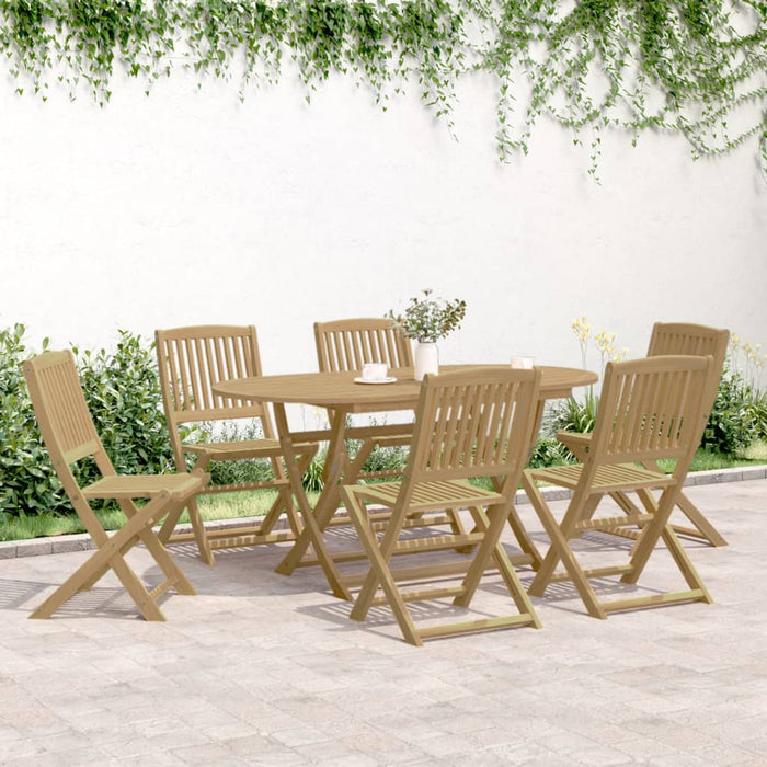 Set mobilier de grădină, 7 piese, lemn masiv de acacia - WALTI WALTI
