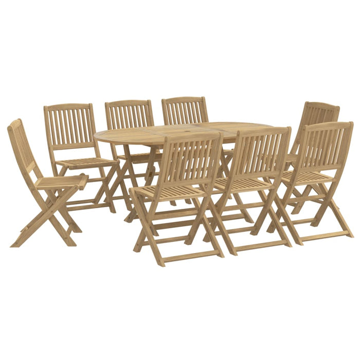 Set mobilier de grădină, 9 piese, lemn masiv de acacia WALTI