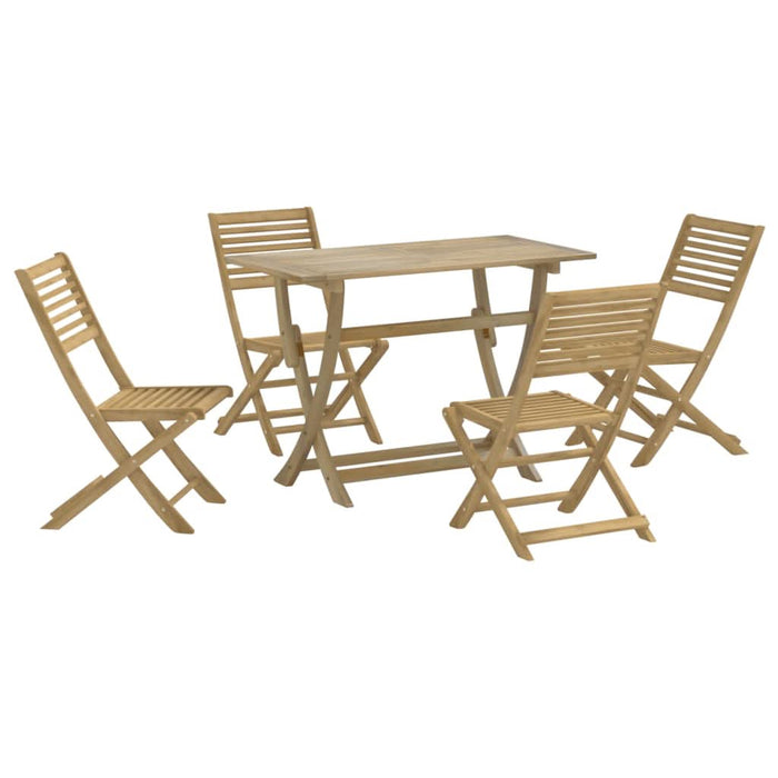 Set mobilier de grădină, 5 piese, lemn masiv de acacia WALTI