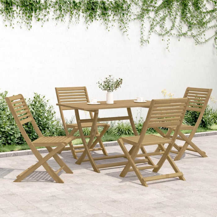 Set mobilier de grădină, 5 piese, lemn masiv de acacia WALTI