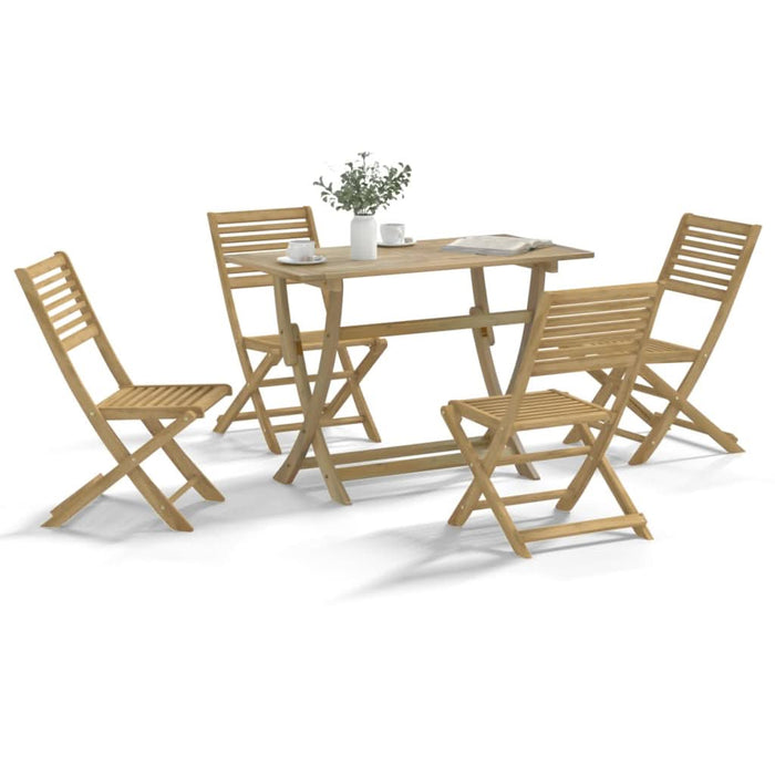 Set mobilier de grădină, 5 piese, lemn masiv de acacia WALTI