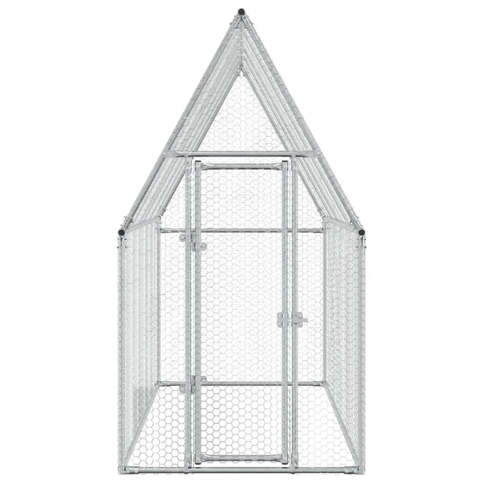 Coteț pentru păsări, gri, 200x100x190 cm, oțel galvanizat - WALTI WALTI