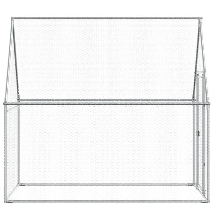 Coteț pentru păsări, gri, 200x100x190 cm, oțel galvanizat - WALTI WALTI