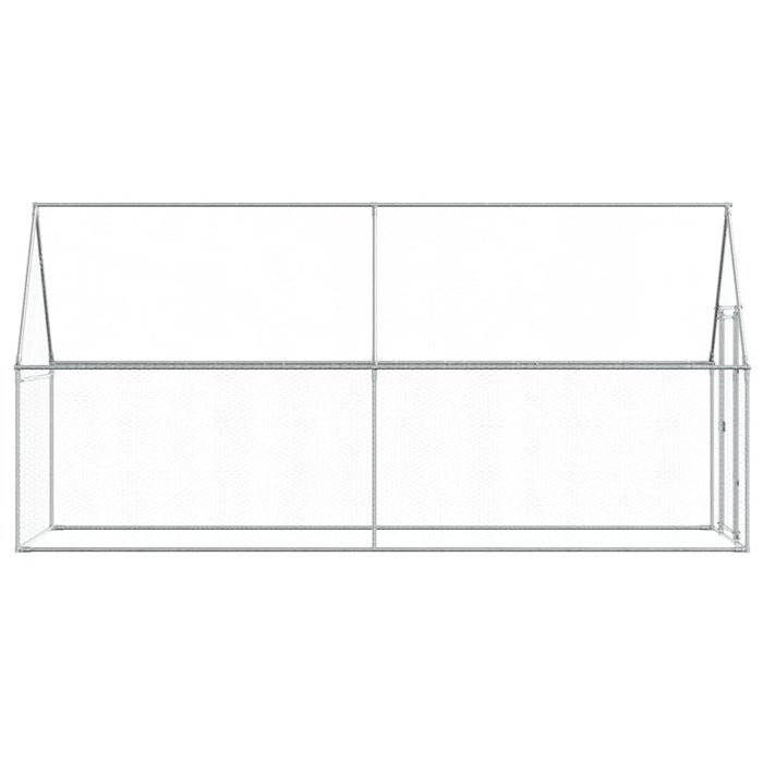 Coteț pentru păsări, gri, 400x100x190 cm, oțel galvanizat - WALTI WALTI
