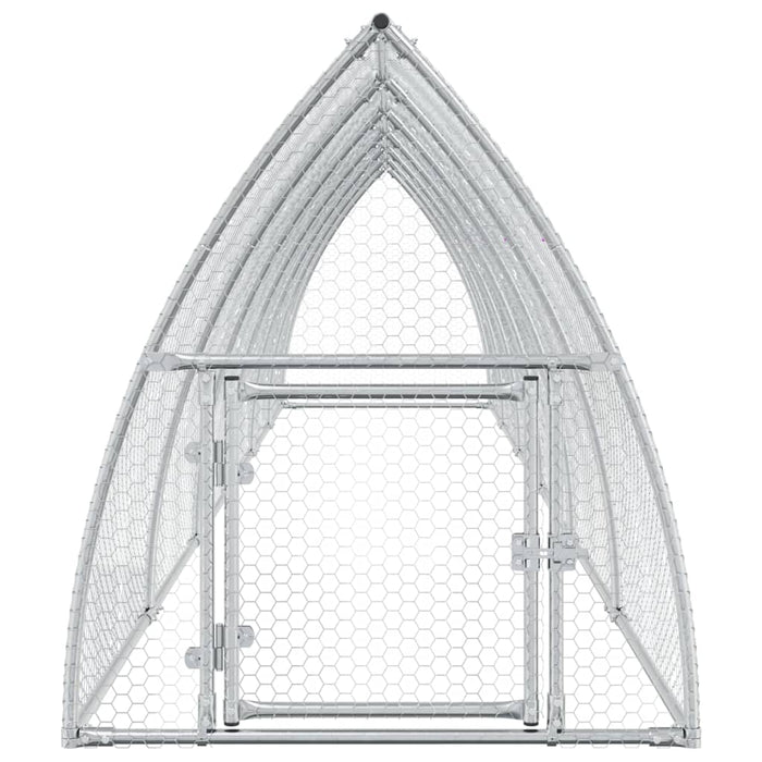 Coteț pentru păsări, gri, 600x105x120 cm, oțel galvanizat - WALTI WALTI