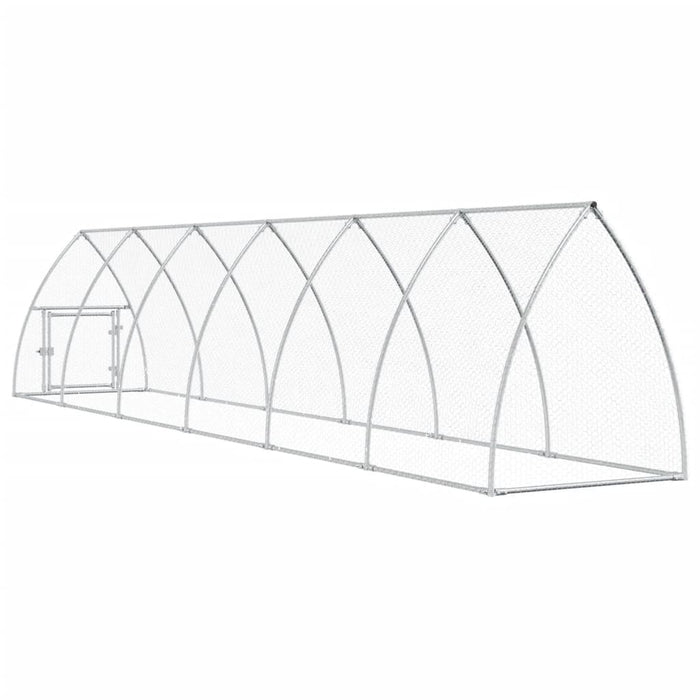 Coteț pentru păsări, gri, 600x105x120 cm, oțel galvanizat - WALTI WALTI