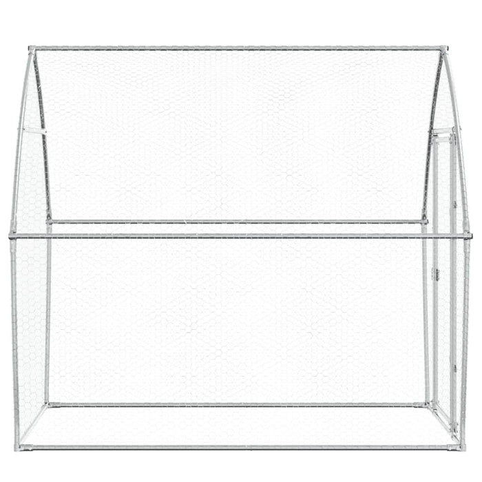 Coteț pentru păsări, gri, 200x105x182 cm, oțel galvanizat - WALTI WALTI