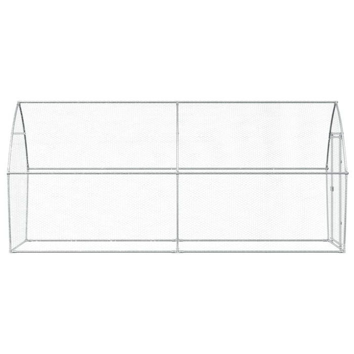 Coteț pentru păsări, gri, 400x105x182 cm, oțel galvanizat - WALTI WALTI