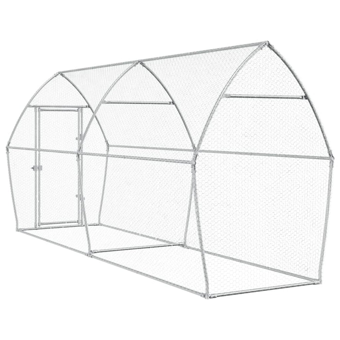 Coteț pentru păsări, gri, 400x105x182 cm, oțel galvanizat - WALTI WALTI