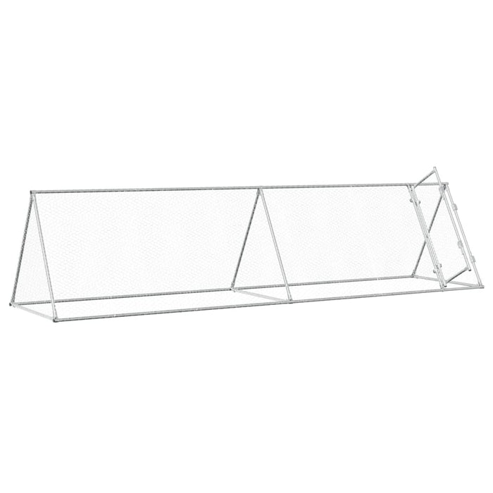 Coteț pentru păsări, gri, 400x105x91 cm, oțel galvanizat - WALTI WALTI