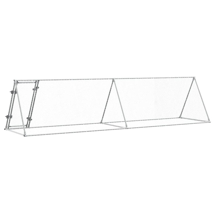 Coteț pentru păsări, gri, 400x105x91 cm, oțel galvanizat - WALTI WALTI
