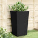 Jardiniere de grădină, 2 buc., negru, 32,5x32,5x57 cm, PP - WALTI WALTI