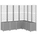 Jardinieră de grădină cu spalier gri deschis 160x120x140 cm PP - WALTI WALTI