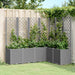 Jardinieră de grădină cu spalier gri deschis 160x120x140 cm PP - WALTI WALTI