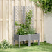 Jardinieră de grădină cu spalier, gri deschis, 80x40x142 cm, PP - WALTI WALTI