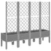 Jardinieră de grădină cu spalier gri deschis 160x40x142 cm PP - WALTI WALTI