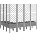 Jardinieră de grădină cu spalier gri deschis 160x120x142 cm PP - WALTI WALTI