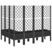 Jardinieră de grădină cu spalier, negru, 160x120x142 cm, PP - WALTI WALTI