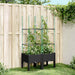 Jardinieră de grădină cu spalier, negru, 80x40x142,5 cm, PP - WALTI WALTI