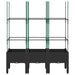 Jardinieră de grădină cu spalier, negru, 120x40x142,5 cm, PP - WALTI WALTI