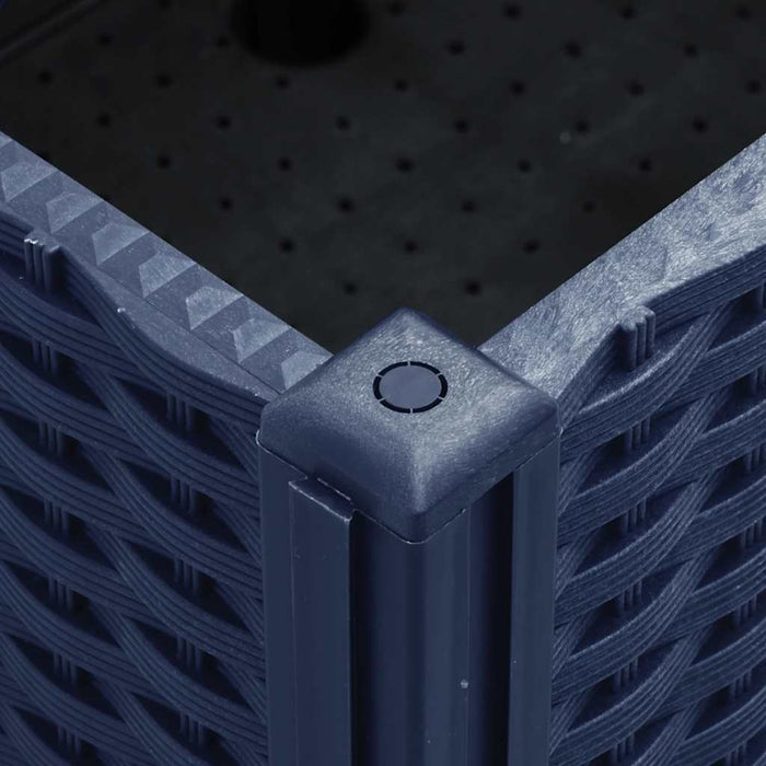 Jardinieră de grădină cu picioare, albastru gri, 150x80x54 cm, PP - WALTI WALTI