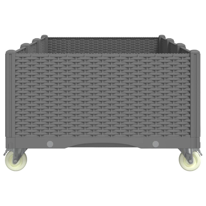 Jardinieră de grădină cu picioare, gri deschis, 150x80x54cm, PP - WALTI WALTI