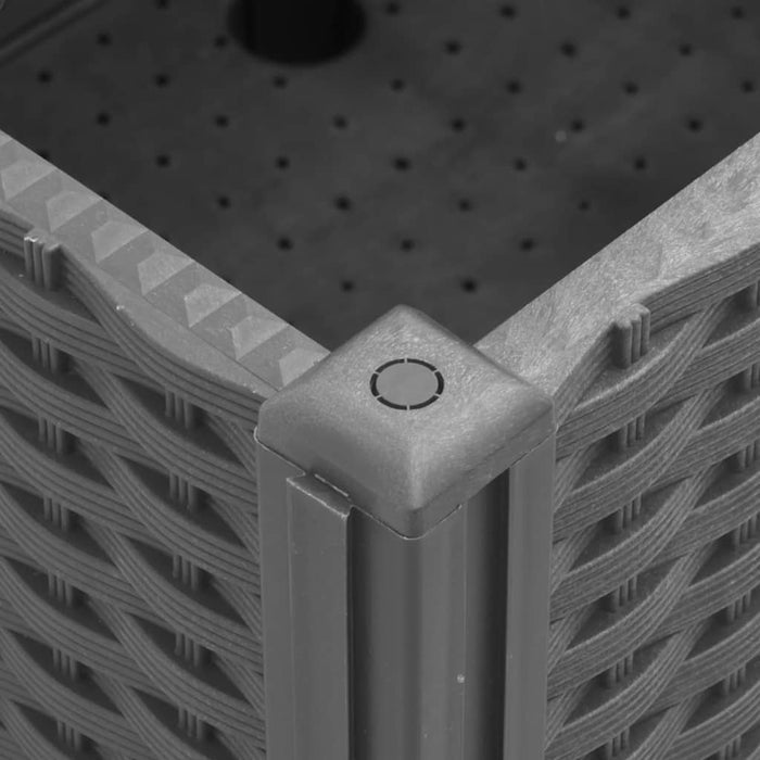 Jardinieră de grădină cu picioare, gri deschis, 150x80x54cm, PP - WALTI WALTI