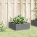 Jardinieră grădină cu țăruși, gri deschis, 42,5x42,5x28,5 cm PP - WALTI WALTI