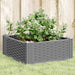 Jardinieră grădină cu țăruși, gri deschis, 42,5x42,5x28,5 cm PP - WALTI WALTI
