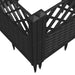 Jardinieră de grădină cu spalier, negru, 43,5x43,5x43,5 cm, PP - WALTI WALTI