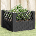 Jardinieră de grădină cu spalier, negru, 43,5x43,5x43,5 cm, PP - WALTI WALTI