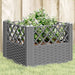 Jardinieră grădină cu țăruși gri deschis, 43,5x43,5x43,5 cm, PP - WALTI WALTI