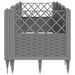 Jardinieră grădină cu țăruși gri deschis 123,5x43,5x43,5 cm PP - WALTI WALTI
