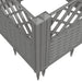 Jardinieră grădină cu țăruși gri deschis 123,5x43,5x43,5 cm PP - WALTI WALTI