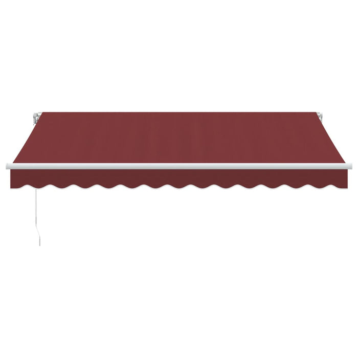 Copertina retractabilă manual cu LED, vișiniu, 350x250 cm - WALTI WALTI
