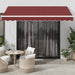Copertina retractabilă automat cu LED, vișiniu, 350x250 cm - WALTI WALTI