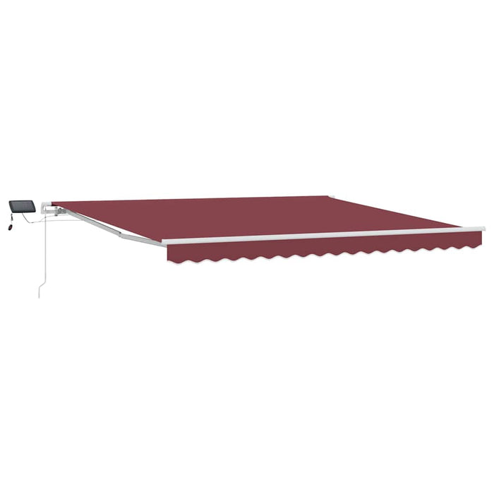 Copertina retractabilă manual cu LED, vișiniu, 400x300 cm - WALTI WALTI