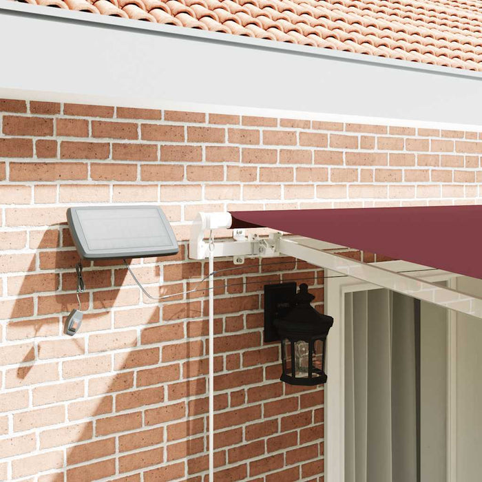 Copertina retractabilă manual cu LED, vișiniu, 400x300 cm - WALTI WALTI
