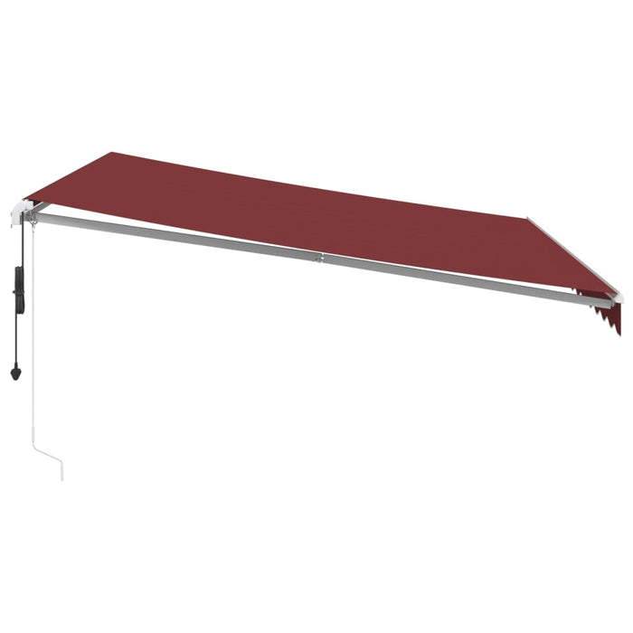 Copertina retractabilă automat cu LED, vișiniu, 400x300 cm WALTI